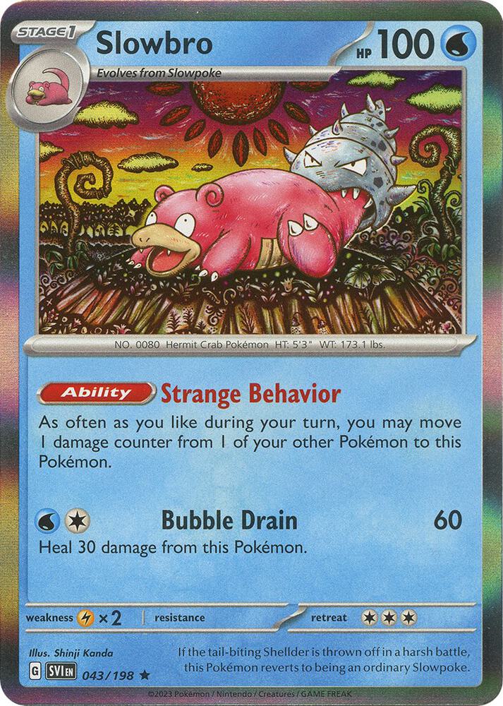 Slowbro 043/198 card from SV01: Scarlet & Violet Base Set