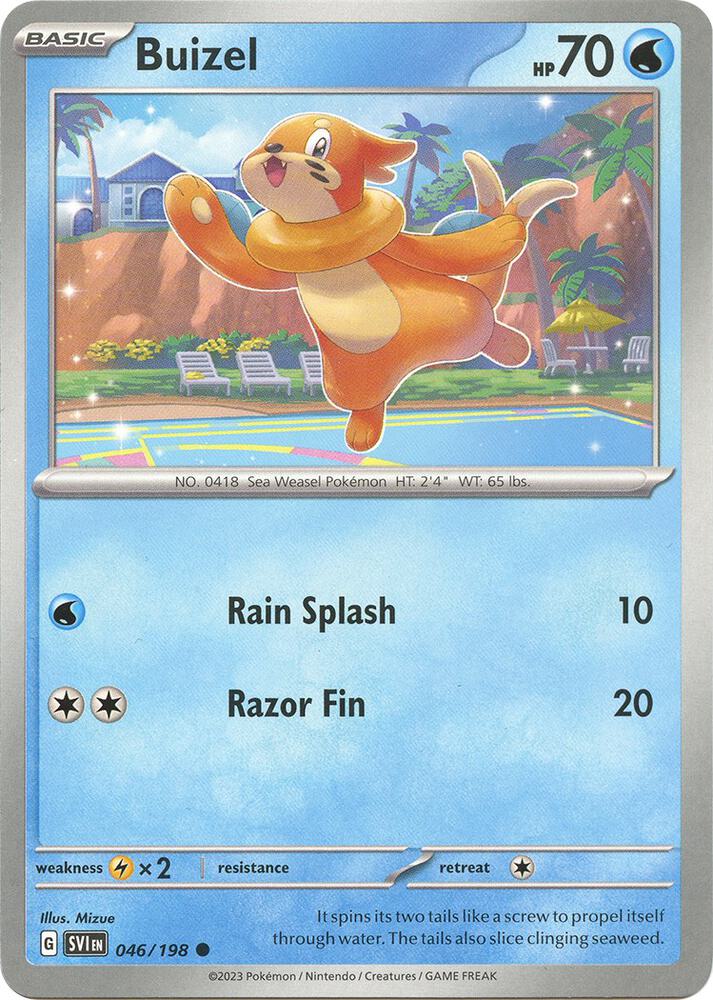 Buizel 046/198 card from SV01: Scarlet & Violet Base Set