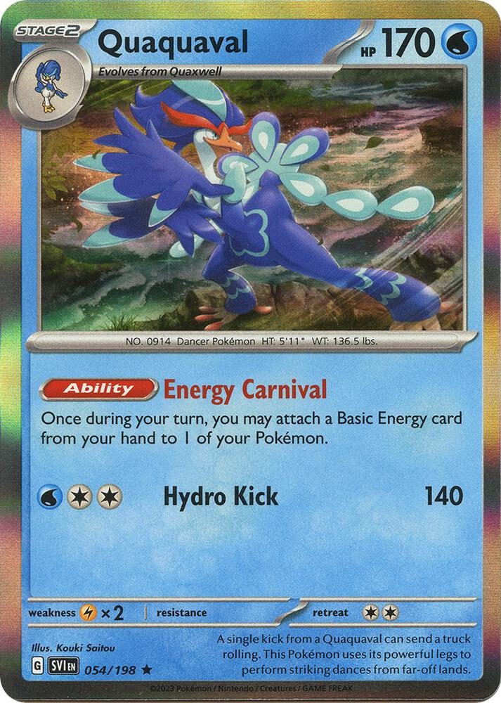 Quaquaval 054/198 card from SV01: Scarlet & Violet Base Set