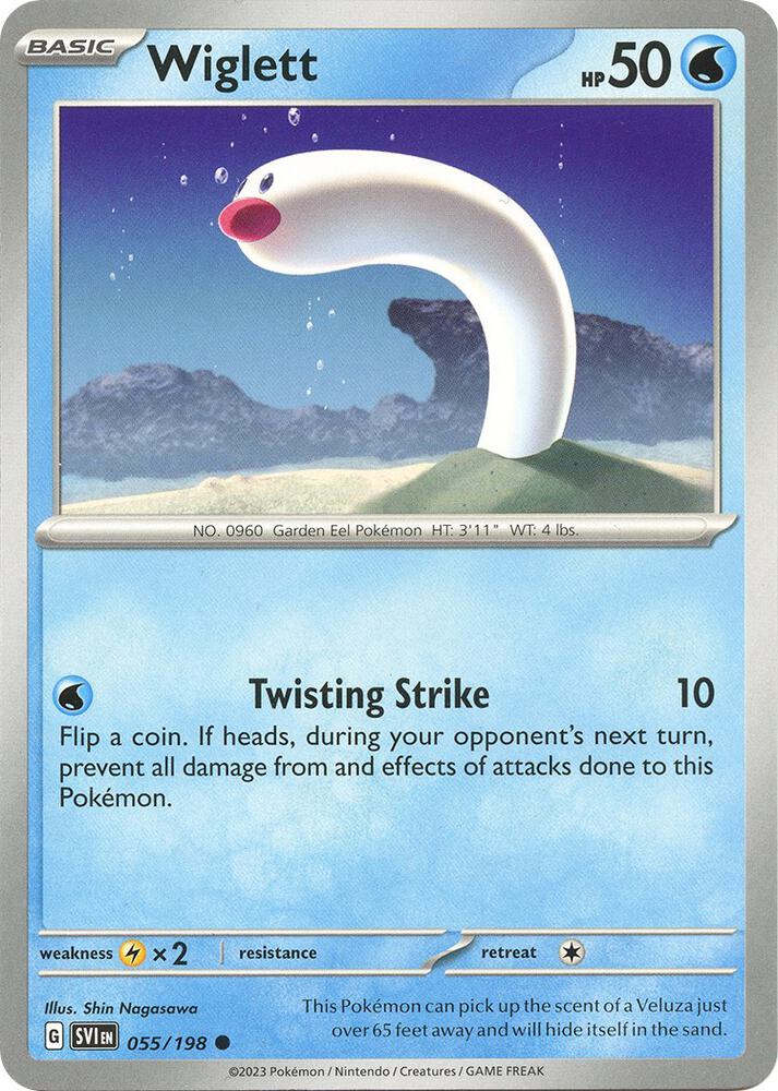 Wiglett 055/198 card from SV01: Scarlet & Violet Base Set