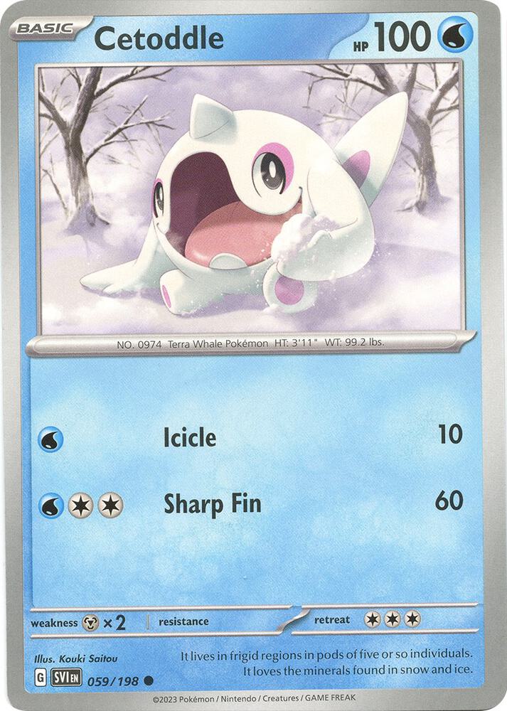 Cetoddle 059/198 card from SV01: Scarlet & Violet Base Set