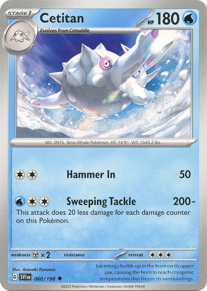 Cetitan 060/198 card from SV01: Scarlet & Violet Base Set