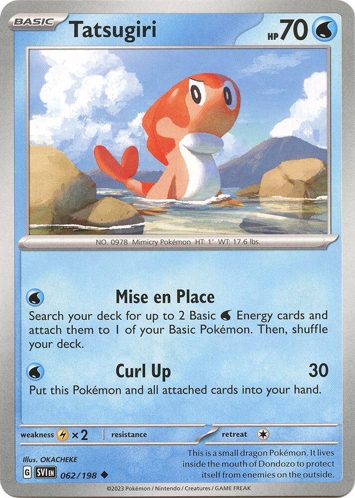 Tatsugiri 062/198 card from SV01: Scarlet & Violet Base Set