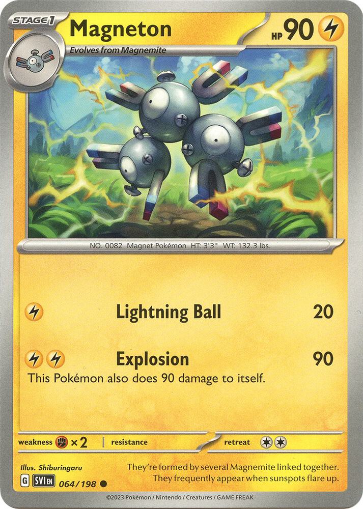Magneton 064/198 card from SV01: Scarlet & Violet Base Set