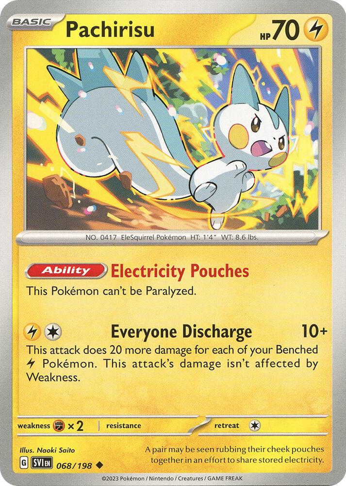 Pachirisu 068/198 card from SV01: Scarlet & Violet Base Set
