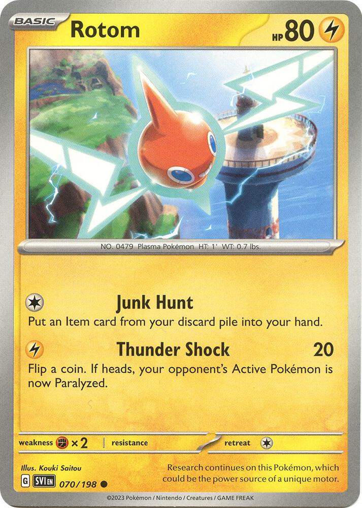 Rotom 070/198 card from SV01: Scarlet & Violet Base Set