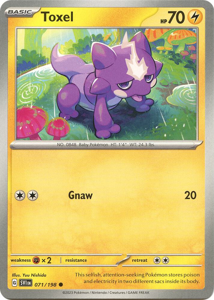 Toxel 071/198 card from SV01: Scarlet & Violet Base Set