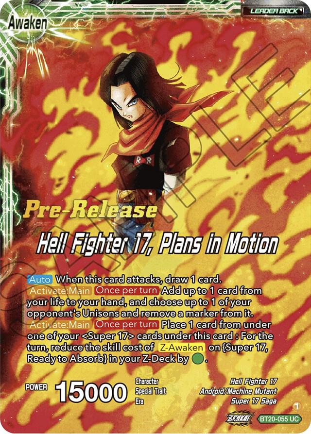 Android 20 & Dr. Myuu // Hell Fighter 17, Plans in Motion BT20-055 card from Power Absorbed Pre-Release Cards