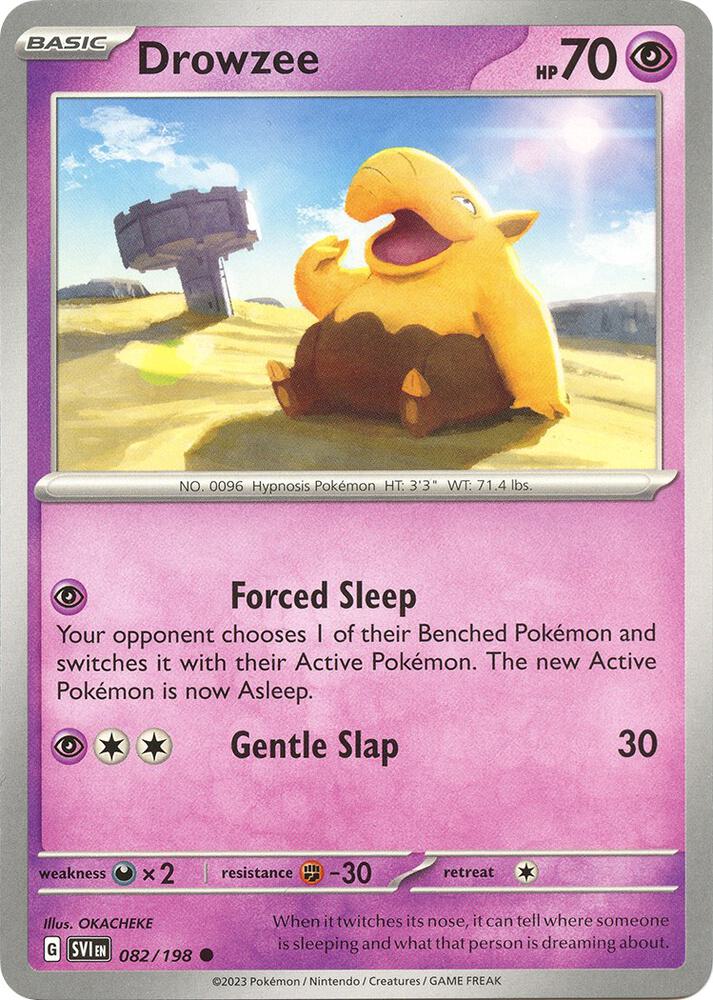Drowzee 082/198 card from SV01: Scarlet & Violet Base Set