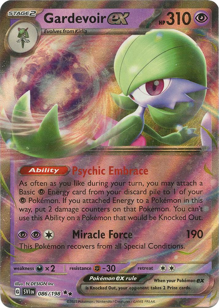 Gardevoir ex 086/198 card from SV01: Scarlet & Violet Base Set