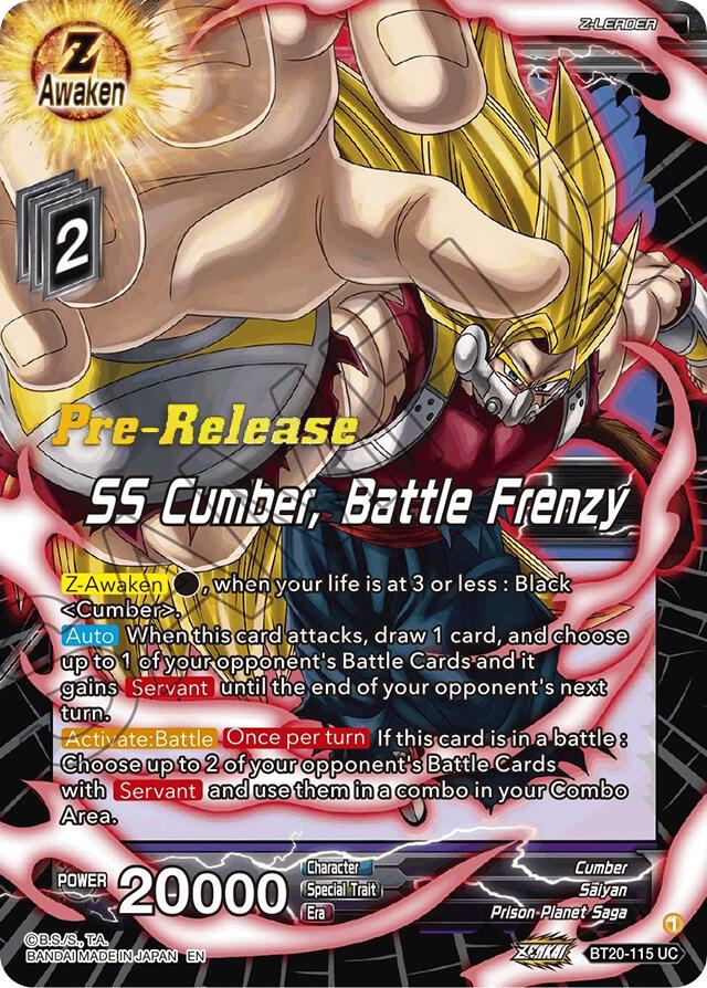 SS Cumber, Battle Frenzy BT20-115 card from Power Absorbed Pre-Release Cards