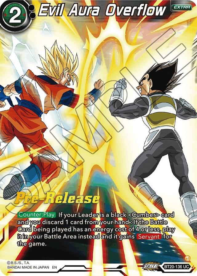 Evil Aura Overflow BT20-136 card from Power Absorbed Pre-Release Cards