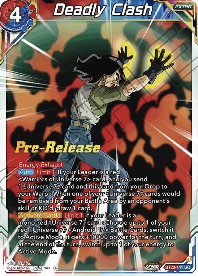 Deadly Clash BT20-141 card from Power Absorbed Pre-Release Cards