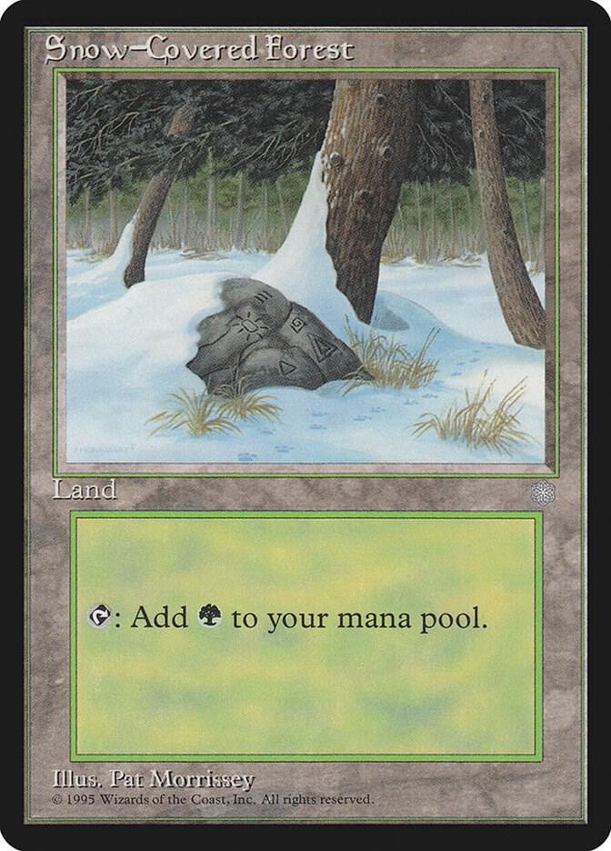 Snow-Covered Forest 347 card from Ice Age