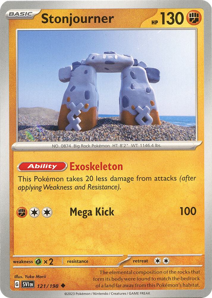 Stonjourner 121/198 card from SV01: Scarlet & Violet Base Set