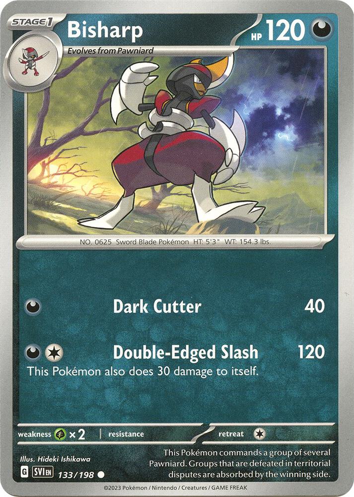 Bisharp 133/198 card from SV01: Scarlet & Violet Base Set