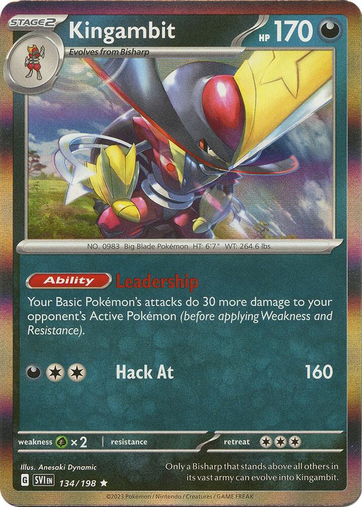 Kingambit 134/198 card from SV01: Scarlet & Violet Base Set