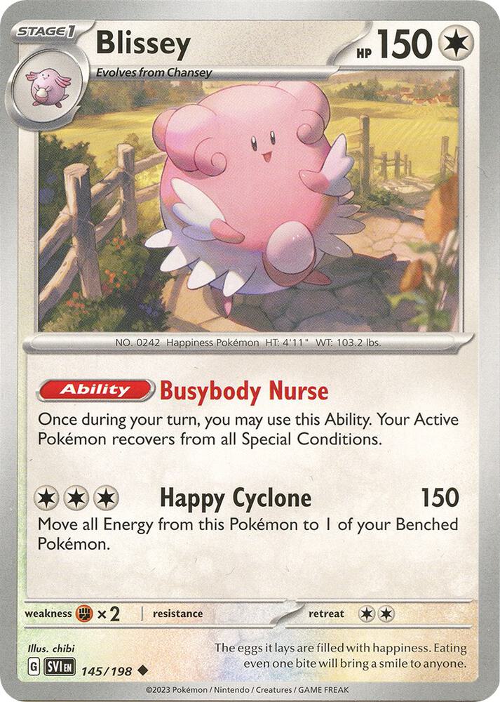 Blissey 145/198 card from SV01: Scarlet & Violet Base Set