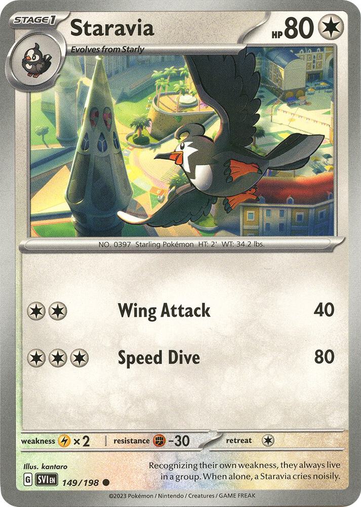 Staravia 149/198 card from SV01: Scarlet & Violet Base Set