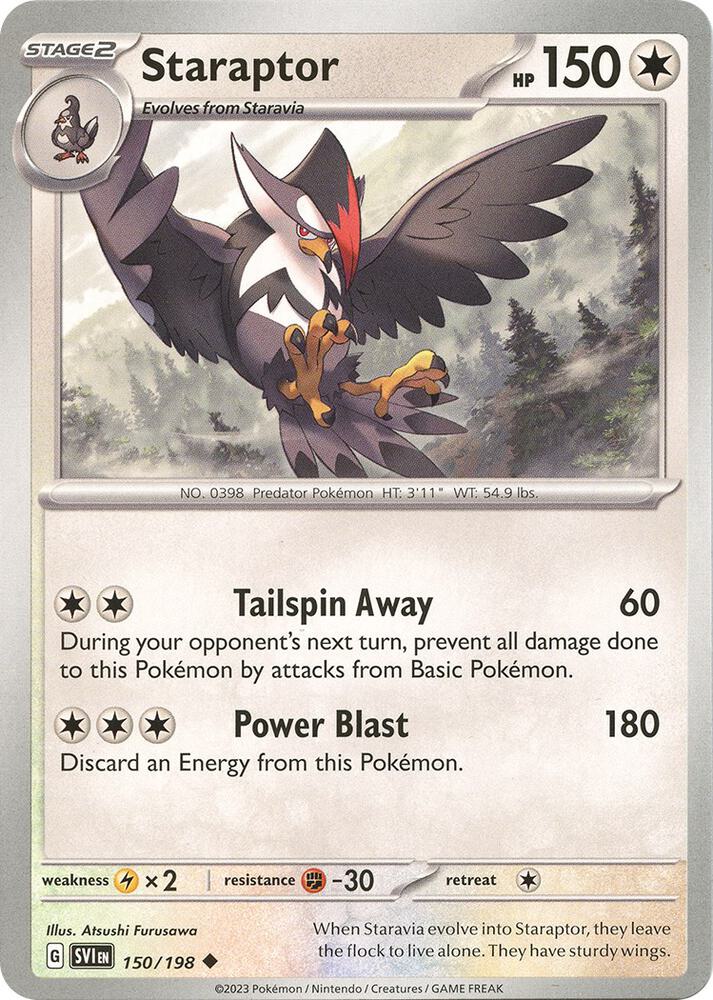 Staraptor 150/198 card from SV01: Scarlet & Violet Base Set