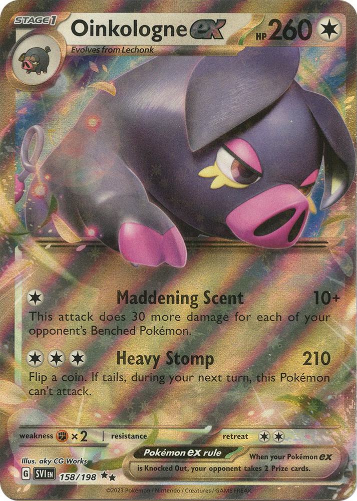 Oinkologne ex 158/198 card from SV01: Scarlet & Violet Base Set