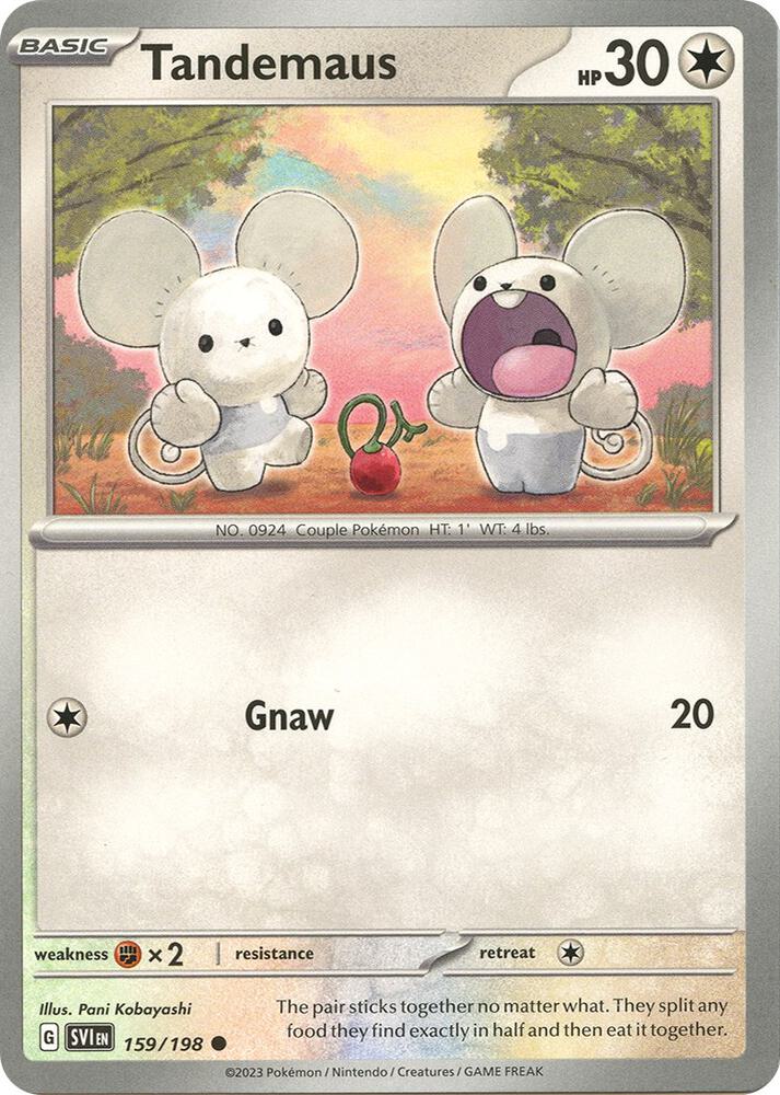 Tandemaus 159/198 card from SV01: Scarlet & Violet Base Set