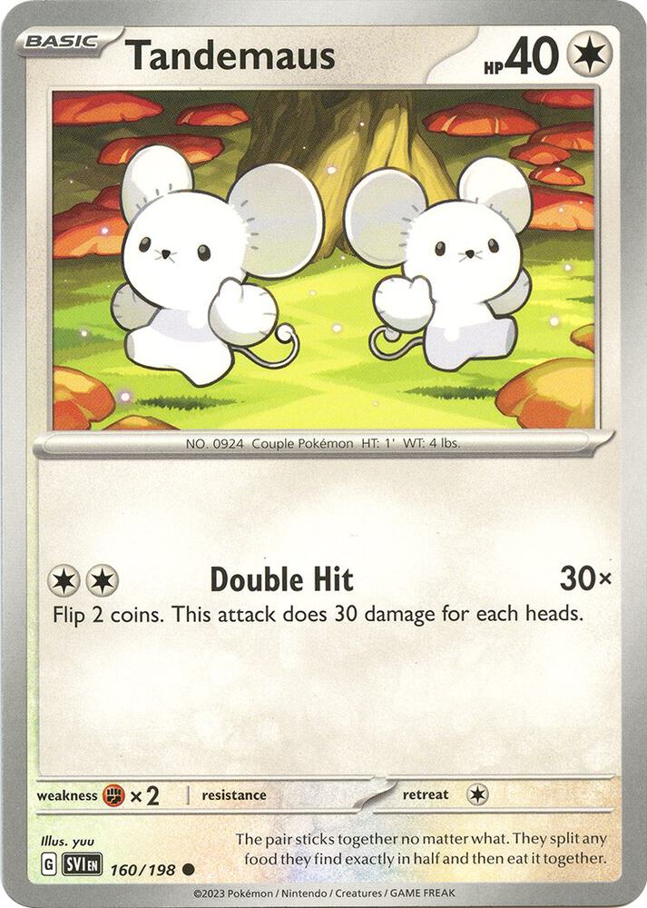 Tandemaus 160/198 card from SV01: Scarlet & Violet Base Set