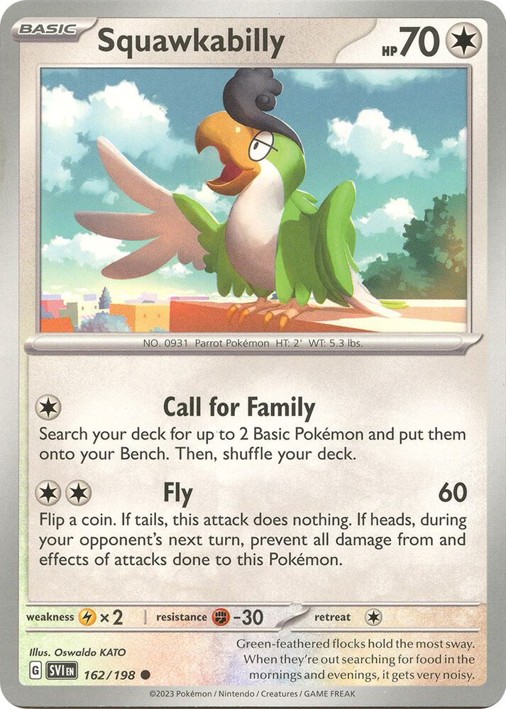 Squawkabilly 162/198 card from SV01: Scarlet & Violet Base Set