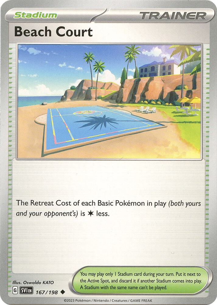 Beach Court 167/198 card from SV01: Scarlet & Violet Base Set