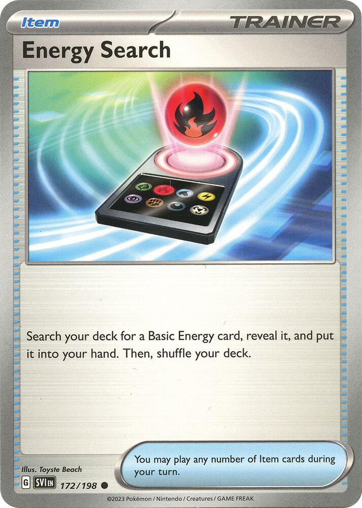 Energy Search 172/198 card from SV01: Scarlet & Violet Base Set