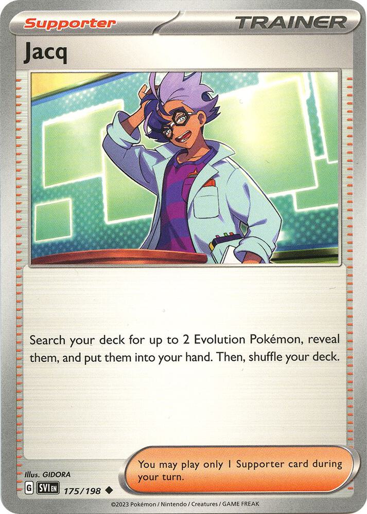 Jacq 175/198 card from SV01: Scarlet & Violet Base Set