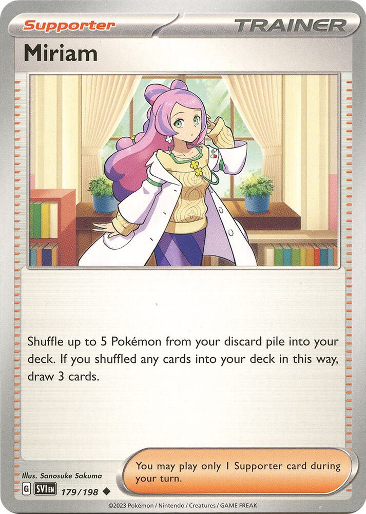 Miriam 179/198 card from SV01: Scarlet & Violet Base Set