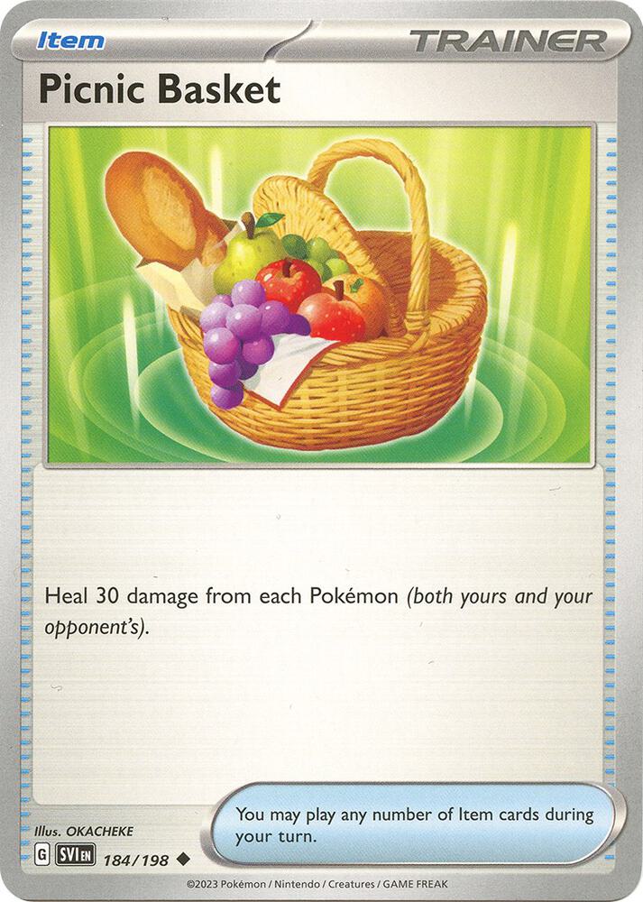 Picnic Basket 184/198 card from SV01: Scarlet & Violet Base Set