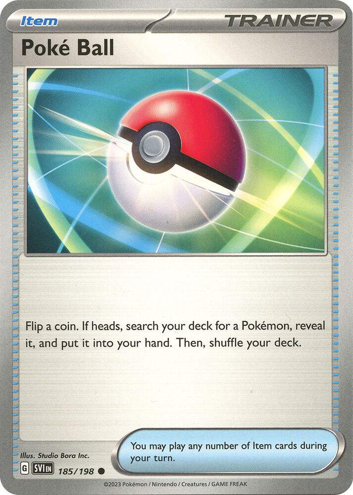Poke Ball 185/198 card from SV01: Scarlet & Violet Base Set