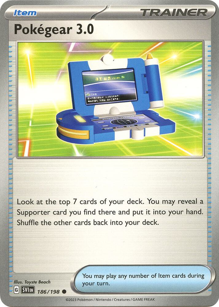 Pokegear 3.0 186/198 card from SV01: Scarlet & Violet Base Set