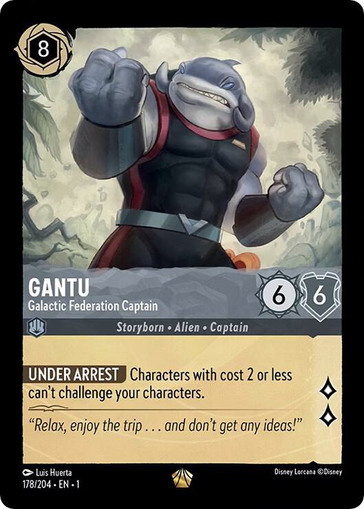 Gantu - Galactic Federation Captain 178/204 card from The First Chapter