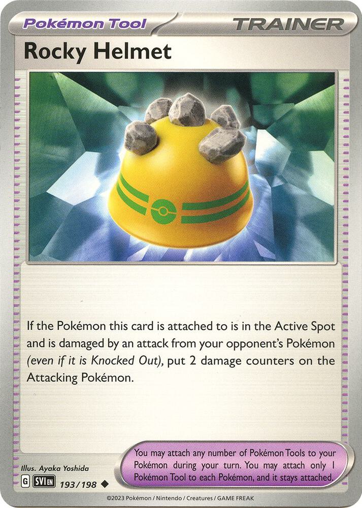 Rocky Helmet 193/198 card from SV01: Scarlet & Violet Base Set