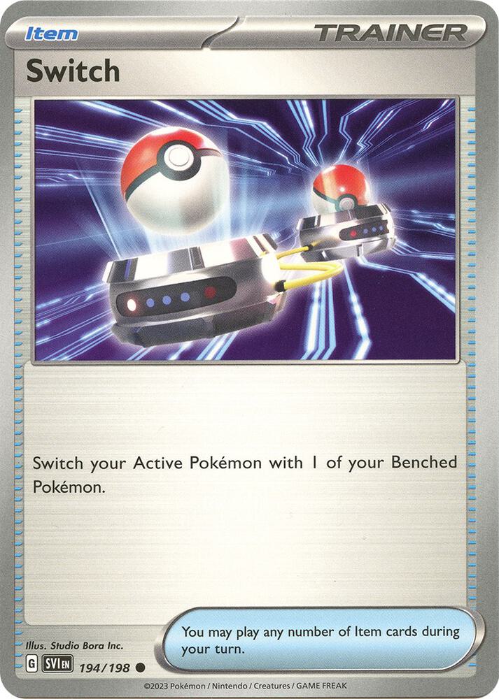 Switch 194/198 card from SV01: Scarlet & Violet Base Set