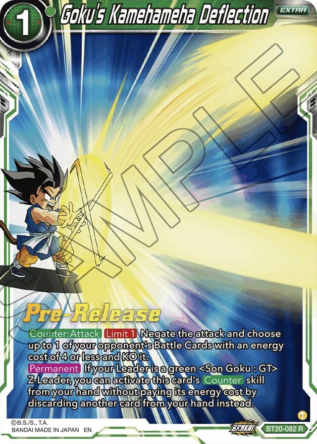 Goku's Kamehameha Deflection BT20-082 card from Power Absorbed Pre-Release Cards