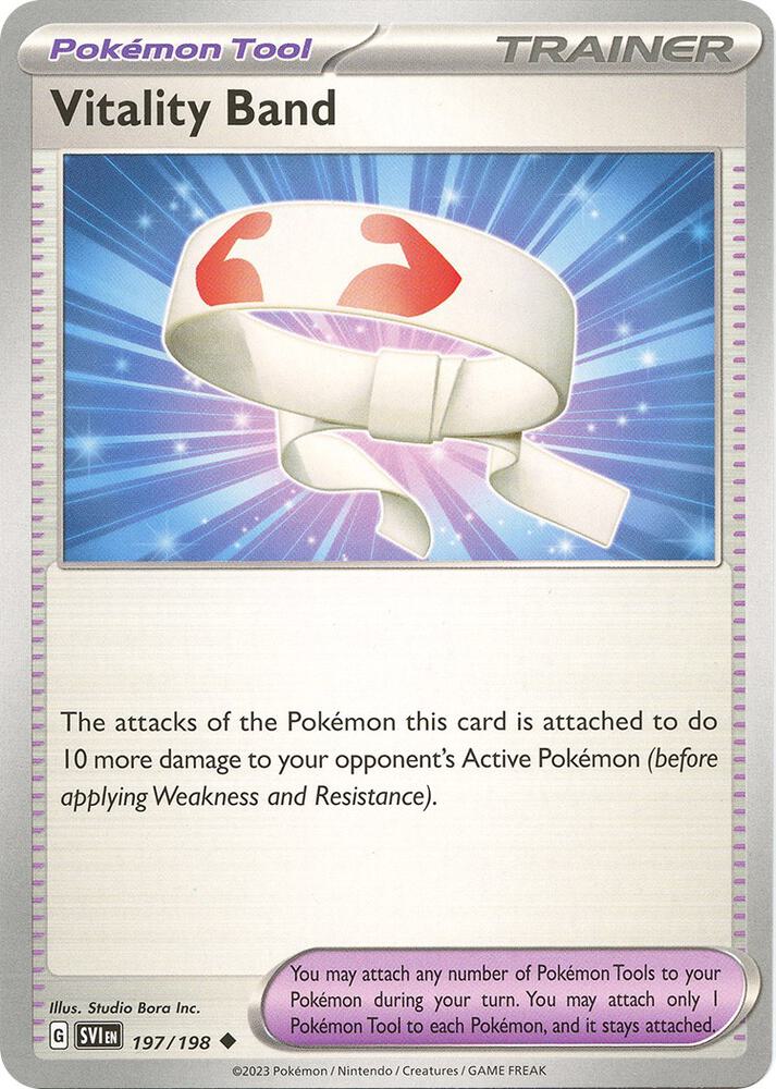 Vitality Band 197/198 card from SV01: Scarlet & Violet Base Set
