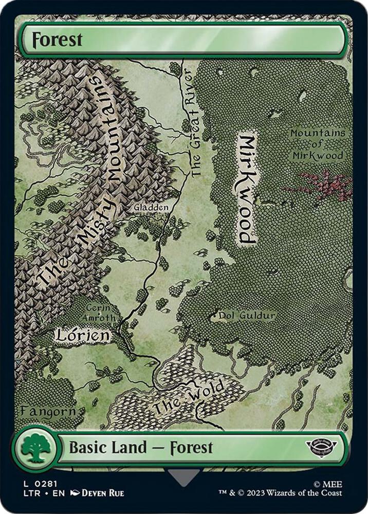 Forest 281 card from Universes Beyond: The Lord of the Rings: Tales of Middle-earth