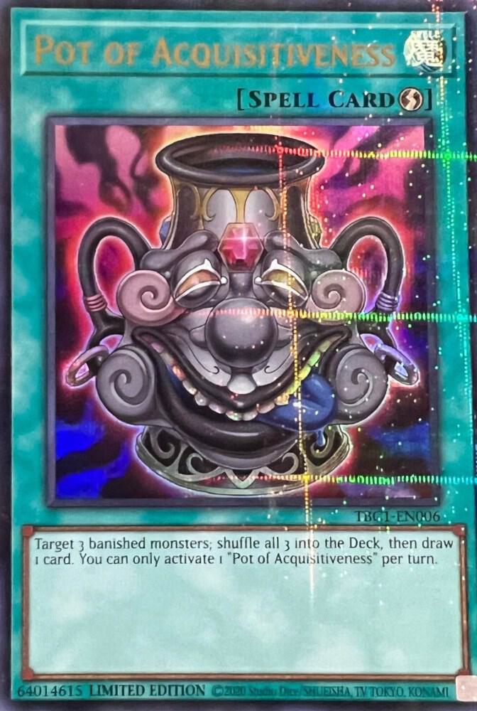 Pot of Acquisitiveness TBC1-EN006 card from The Pot Collection
