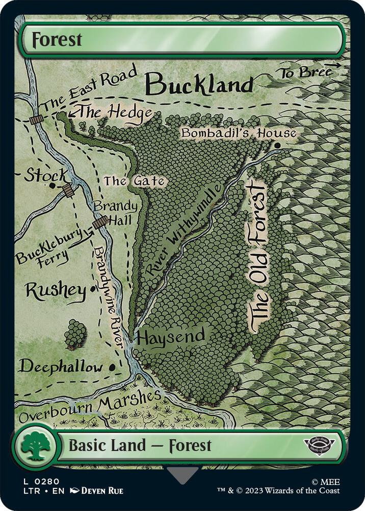 Forest 280 card from Universes Beyond: The Lord of the Rings: Tales of Middle-earth