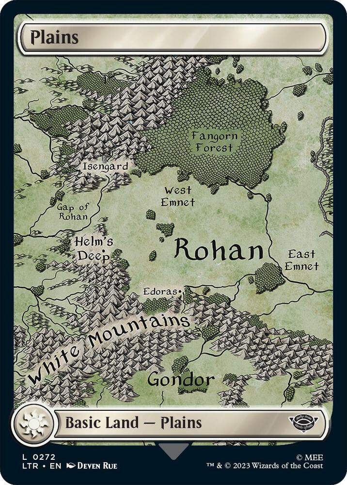 Plains 272 card from Universes Beyond: The Lord of the Rings: Tales of Middle-earth