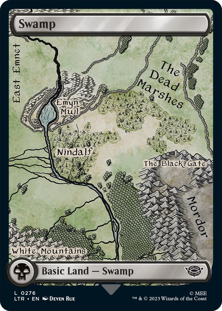 Swamp 276 card from Universes Beyond: The Lord of the Rings: Tales of Middle-earth