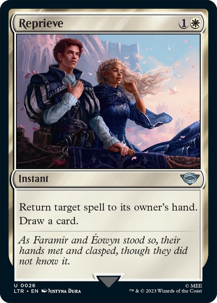 Reprieve 26 card from Universes Beyond: The Lord of the Rings: Tales of Middle-earth