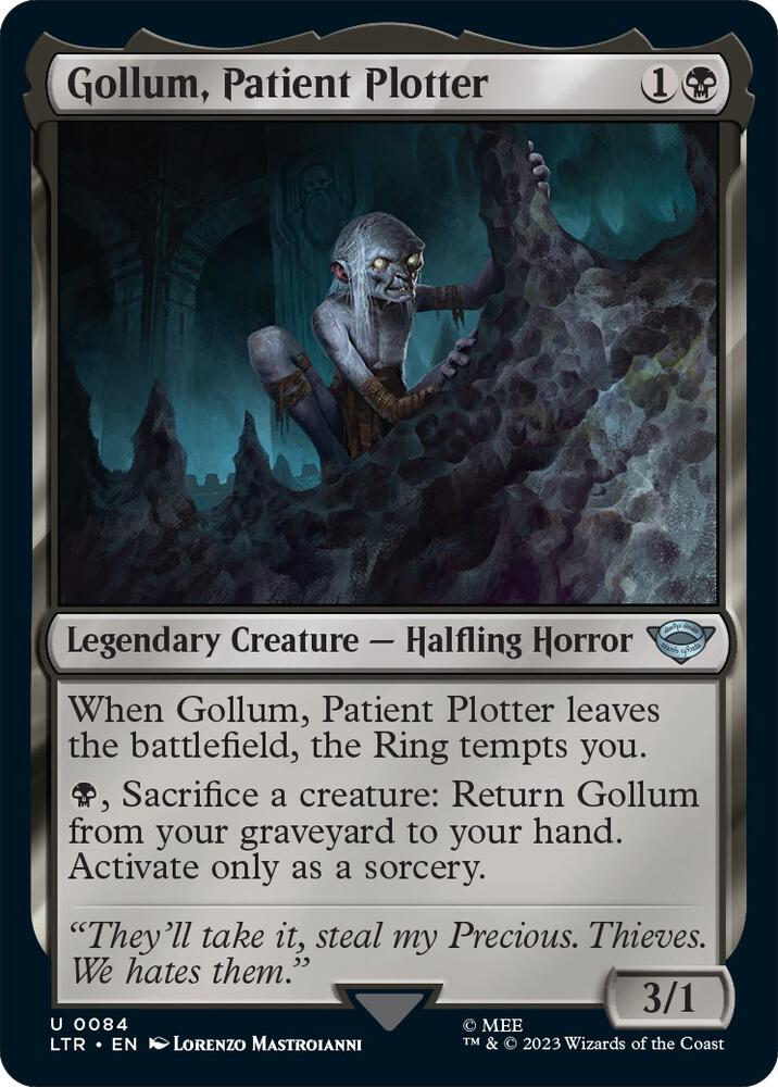 Gollum, Patient Plotter 84 card from Universes Beyond: The Lord of the Rings: Tales of Middle-earth