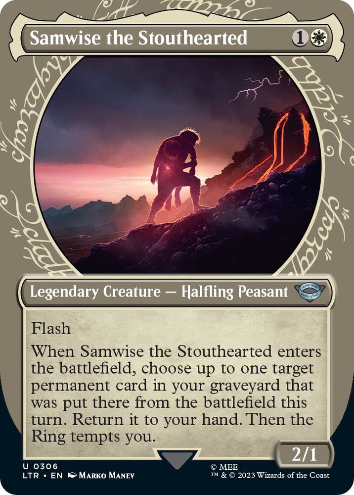 Samwise the Stouthearted (Showcase) 306 card from Universes Beyond: The Lord of the Rings: Tales of Middle-earth