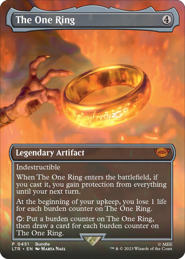 The One Ring (Borderless) (LTR Bundle) 451 card from Unique and Miscellaneous Promos