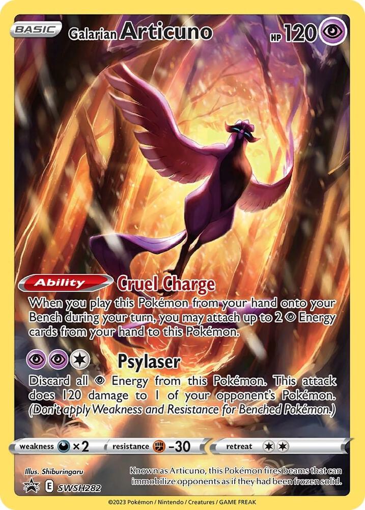 Galarian Articuno SWSH282 card from SWSH: Sword & Shield Promo Cards